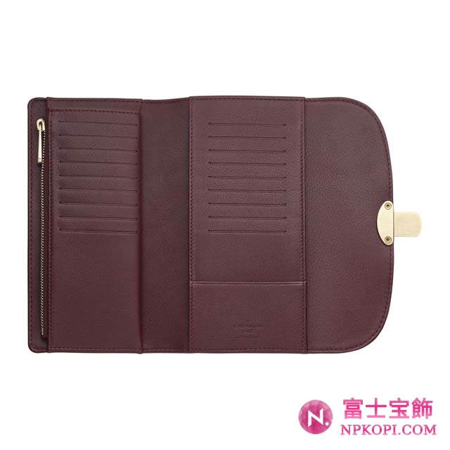 (LOUIS VUITTON)ルイヴィトン財布コピー マヒナ ポルトフォイユアメリア ボルドー M93762